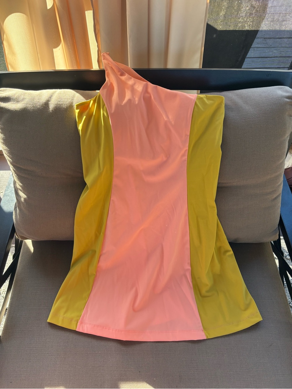 Outdoor Voices - NWOT- One-Shoulder Colorblock athletic dress